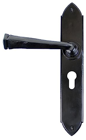 From the Anvil Black Gothic Lever Euro Lock Set