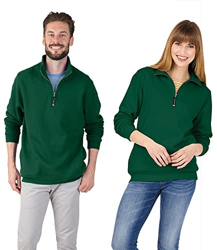 Charles River Apparel Herren Crosswind Viertelreißverschluss Sweatshirt, Wald, X-Large