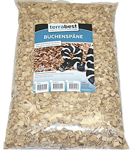 Buchenspäne mittel 2-6 mm 60 Liter Buchenhack Bodengrund Einstreu Terrarium