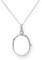 jewellerybox Sterlingsilber Gravierbares Medaillon Oval an 45,7 cm + 5 cm (18 + 2 Inches) Kette
