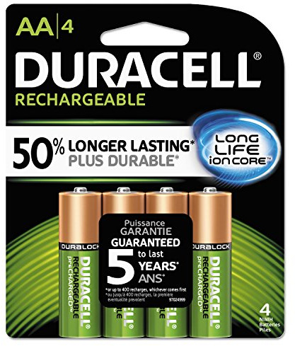 Coppertop NiMH Pre-Charged Rechargeable Battery, AA, 4/Pack