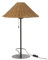 J-Line Tischlampe - Metall/Rattan - Schwarz/Natur
