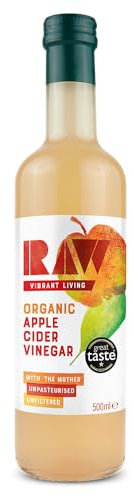 Raw Health Vinaigre de Cidre Bio Non Pasteurisé avec Mère de Vinaigre 500 ml - Lot de 6