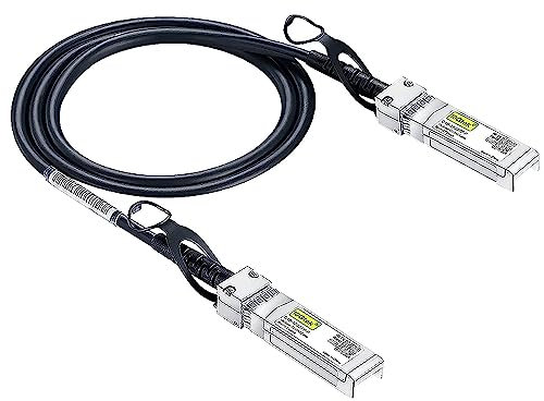 10Gtek SFP+ DAC Twinax Kabel 0.5-Meter(1.65ft), 10G SFP+ to SFP+ Direct Attach Copper Passive Cable für Cisco SFP-H10GB-CU0.5M, Ubiquiti UniFi, TP-Link, Netgear, D-Link, Zyxel, Mikrotik and More