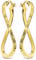 Miore – Creolen aus 9 Karat Gelbgold (375) – Ohrringe Gold hängend mit Klappbügel für Damen – Geschwungene Infinity Goldohrringe in hochwertiger Schmuckschachtel zum Verschenken (30 x 2 mm)