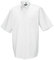 Russell Collection Men’s Short Sleeve Easy Care Oxford Shirt (White, 20 inch)