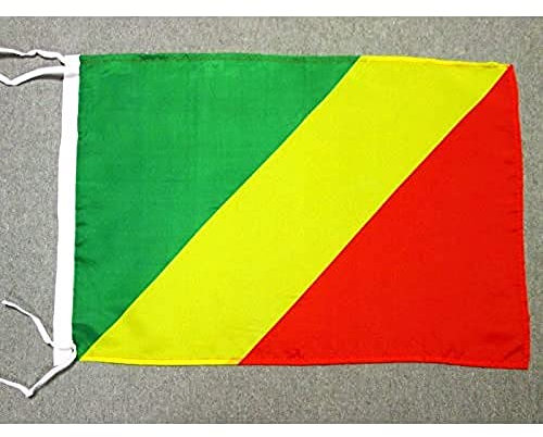 AZ FLAG - Drapeau République du Congo - 45x30 cm - Pavillon Congolais Polyester Léger Avec Deux Cordelettes - 20g
