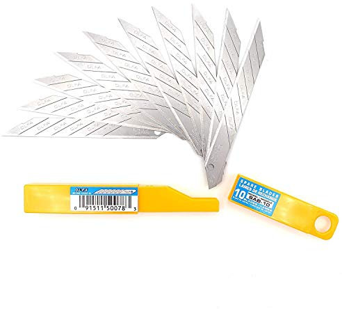 Olfa Lot de 10 lames de cutter de rechange 120-SAB10 30°C