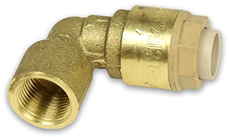 Messing Steckfitting für Kupferrohr Winkel mit Innengewinde [18mm - 1/2'']