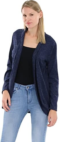 Malito Damen Strickjacke lang | Cardigan im eleganten Design | Angesagter Oversize Look - Weste - Jacke 5021