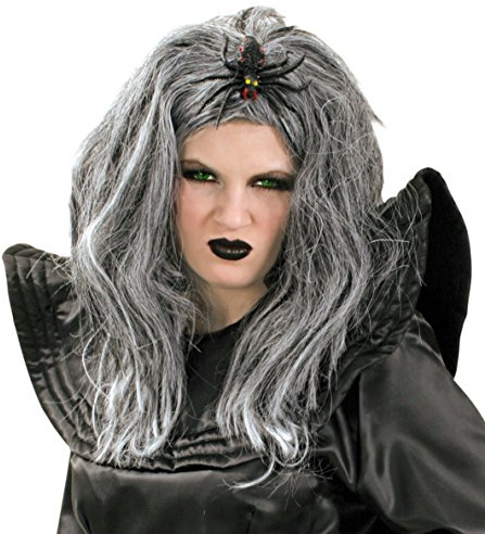 narrenwelt Perücke Hexe Spinnenhexe Halloween Gothic Punk