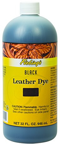 Fiebing - Tinte para cuero. - 50-2047-BK, 1 quart, Negro