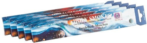 Berk HS-24-P5 Räucherstäbchen, 5 x Sandelholz Moschus, blau Line