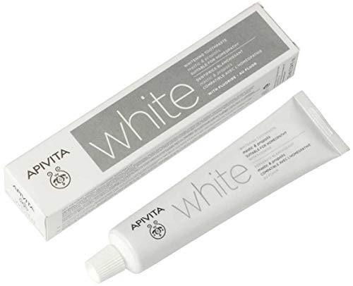 APIVITA NATURAL DENTAL CARE WHITE Whitening Toothpaste with mastic & propolis 75ml