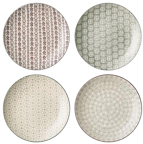 Bloomingville Teller Karine, Keramik, 4er Set, 25 cm