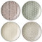 Bloomingville Karine Lot de 4 assiettes en céramique 25 cm