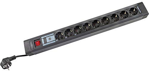 REV Supraguard 9-Fach Geräteschutzleiste schwarz