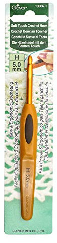 Clover Soft Touch Crochet Hook: 5.00mm, Other, Multicoloured, 5mm