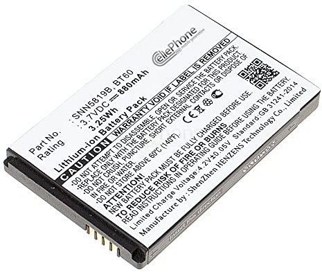 cellePhone Batteria Li-Ion Compatibile con Motorola Flipout MB511 ME511 - Flipside MB508 - Evoke QA4 (sostituita BT60)