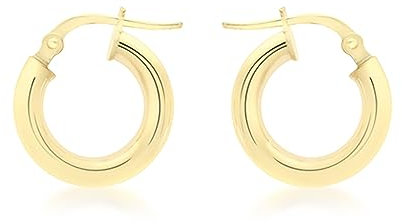 CARISSIMA Damen-Creolen 9 Karat 375 Gelbgold Polished 10mm 1.52.5689