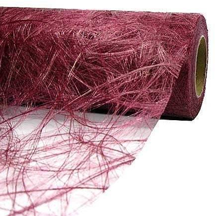Sizoweb Tischläufer 30cm breit x 25m lang - Bordeaux