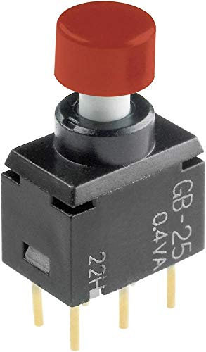 NKK SWITCHES GB25AH GB25AH Drucktaster 28 V DC/AC 0.1 A 2 x EIN/(EIN) tastend 1 St.