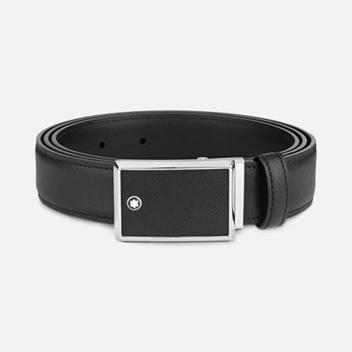 Montblanc Erwachsene Classic Line Gürtel, schwarz, 120cm