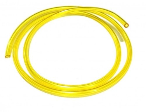 1m of Yellow Fuel Line 3mm ID 5.5mm OD for lawnmower strimmers and chainsaws