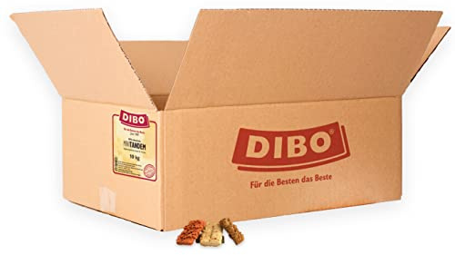 DIBO Mini-Tandem-Kuchen, 10kg-Karton, Backwaren als gesunde, natürliche Ernährung für Hunde, Hundefutter, Barf, B.A.R.F., Leckerli, Hundekekse