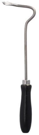 STUBAI Bügelstahlhaken 4602 | 300 mm | geschmiedet aus Stahl | Heft schwarz lackiert | Kaminhaken zum Bewegen von Holz und Glut | für Kamin, Holzofen, Schwedenofen | Kaminbesteck