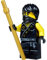 LEGO Ninjago: Minifigur Cole (schwarzer Ninja) mit goldenem Kendostab 2015 Neuheit