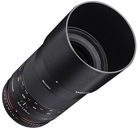 Samyang 100 mm F2.8 ED UMC Full Frame Teleobjektiv Makro Objektiv für Fuji X Wechselobjektiv Kameras