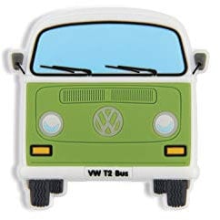 BRISA VW Collection - Volkswagen Kühlschrank-Büro-Pinnwand-Softmagnet im T3 Bulli Bus Design (Bus Front/Grün)