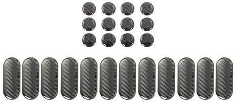 BIKEIT TANK PAD SPOTS & STRIPES (10+10) CARBON EFFECT:TANK PADS