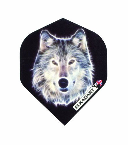 Elkadart Dart-Flights, Motiv Wolf, 1 Set