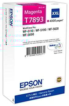 Epson C13T789340 - Tóner para impresoras láser, 4000 páginas, Color Magenta, Ya Disponible en Amazon Dash Replenishment