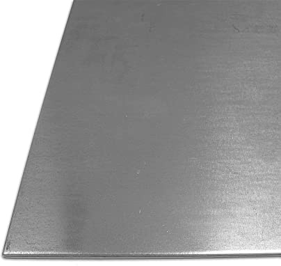 B&T Metall Stahl-Blech verzinkt St 1203 | 2,0 mm stark | Feinblech DX51 im Zuschnitt Größe 50 x 100 cm (500 x 1000 mm)