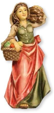Johannes Krippe, Magd mit Holzbündel für 10cm Figuren