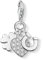 Thomas Sabo Damen Charm-Anhänger Herz Hufeisen Kleeblatt Charm Club 925 Sterling Silber 0870-051-14
