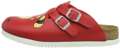 Birkenstock Classic Kay Birko-Flor, Damen Clogs, Rot (Cat Red), 37 EU