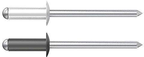 Desa 7503210b – genietet Standard Aluminium/Stahl 3,2 x 10 Schwarz