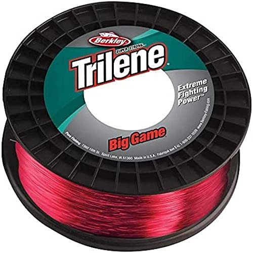 Berkley Trilene Big Game Monofile Angelschnur, 17LB | 7,7kg, 1000m, Rot