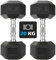 KK Hex Dumbbell Set - Dumbbell Weights For Weight Training - Hex Dumbbells Set With Rubber-Coated Heads, Stainless-Steel Core & Knurled Chrome Handle