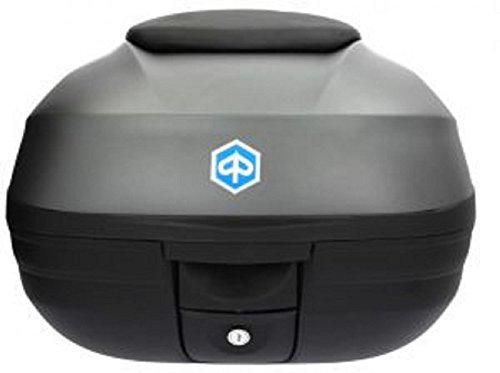 Topcase Kit Medium Piaggio MP3 500 grau 37 Liter schwarze Lehne - FAHRZEUGTASCHE für Motorroller