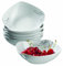 Mäser, Serie Chanson, Schüssel 14 cm, robuste Porzellan Müslischalen im 6-er Set, Weiß
