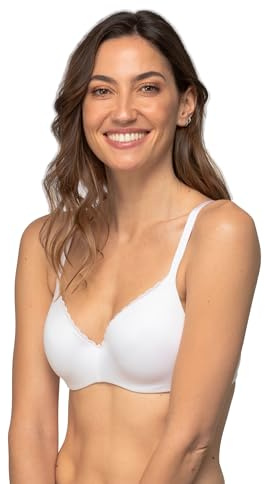 Playtex Sujetador con Aros 24h Invisibilidad Mujer x1, Blanco, 75D