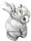 gartendekoparadies.de Lustige Steinfigur Troll Schnapsnase, Höhe 18 cm, Grau, 3 kg aus Steinguss, frostsicher Figur für Innen- und Außenbereich