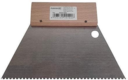 Fugodicht Leim Klebstoff Zahnspachtel Bodenleger Normalstahl B2 2.1x2.9mm gezahnt 180mm