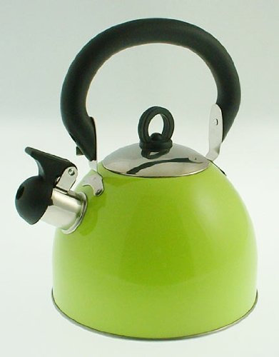 Prima Retro & Funky 2.5 Litre Lime Green Whistling Kettle, Stainless Steel