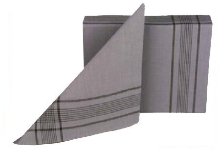 Tobeni 12 Military Handkerchiefs Fabric 100 Cotton Military Grey Size 50 cm x 50 cm